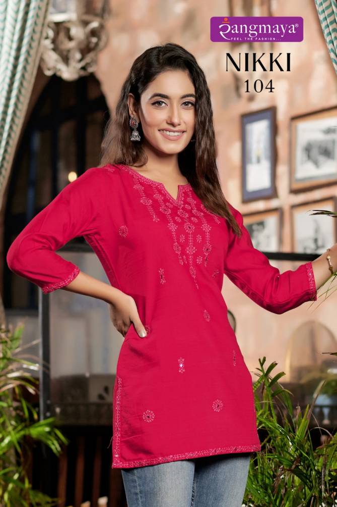 Nikki By Rangmaya Tunic Style Ladies Top Wholesale Price In Surat